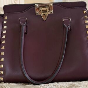 Valentino Garavani Burgundy Handbag